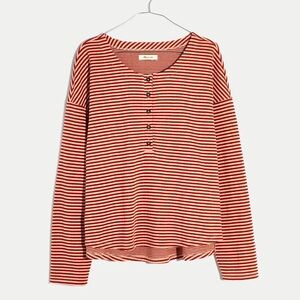 Madewell Double-Faced Henley Tee, NWT